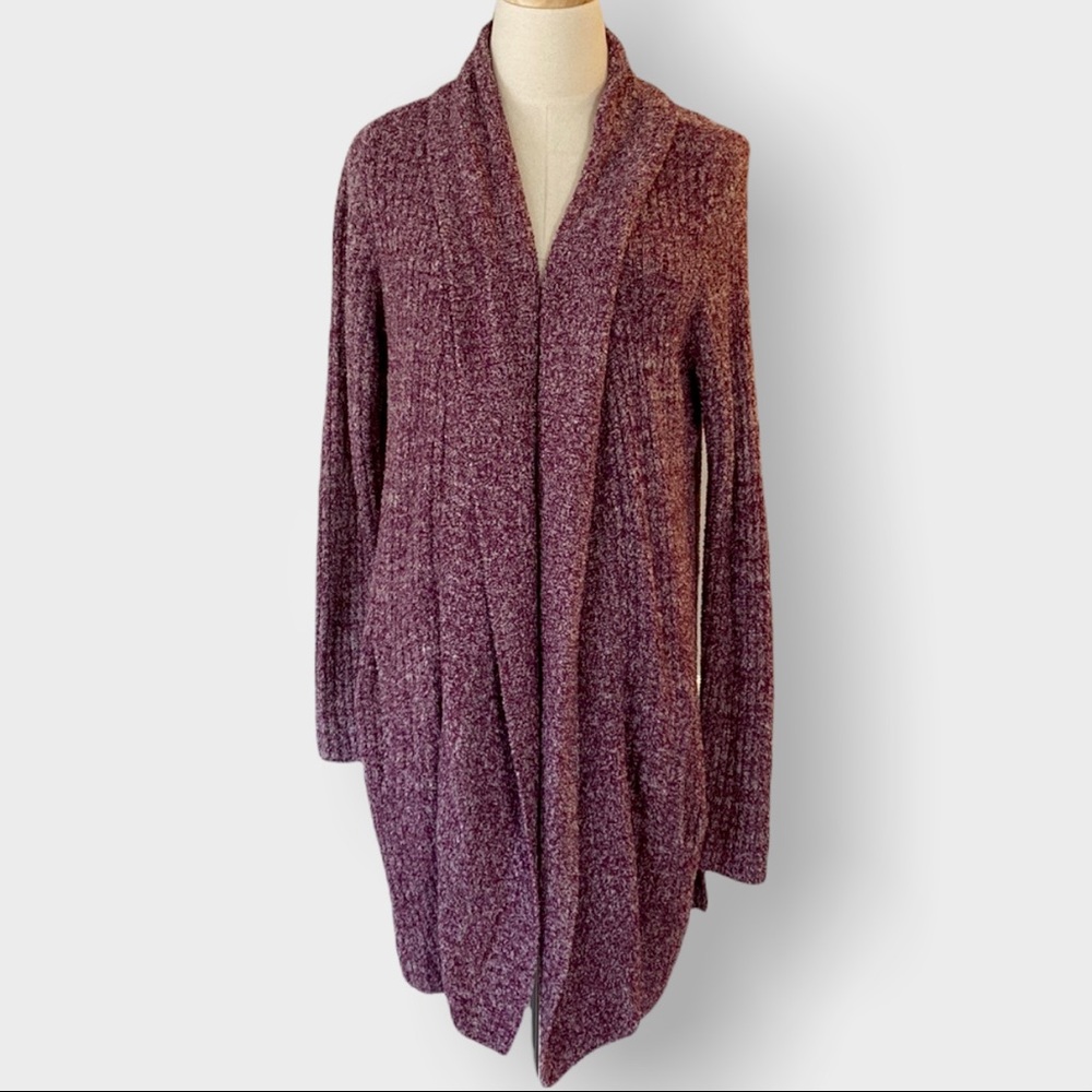 BAREFOOT DREAMS CozyChic Lite Softest Ever Long Rose Red Cardigan Size L